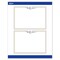 Avery Printable Rectangle Invitation Cards, Gold & Navy Border with Florals, 5" x 7", Matte White Rectangle Invitation Cards, Laser/Inkjet, 20ct, Great for Invitation Cards